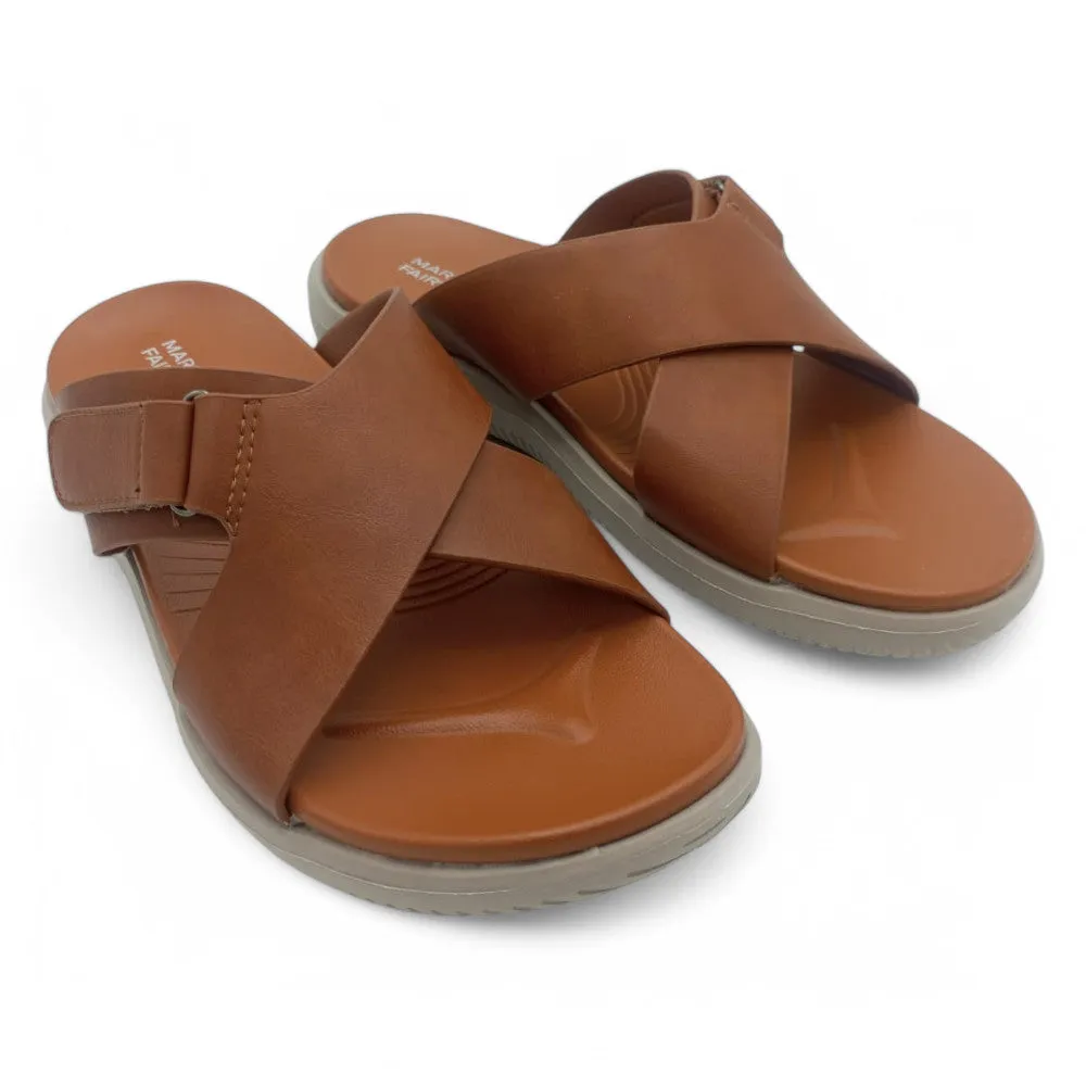 Mova Comfort Cross Strap Slippers 6003 – Mustard