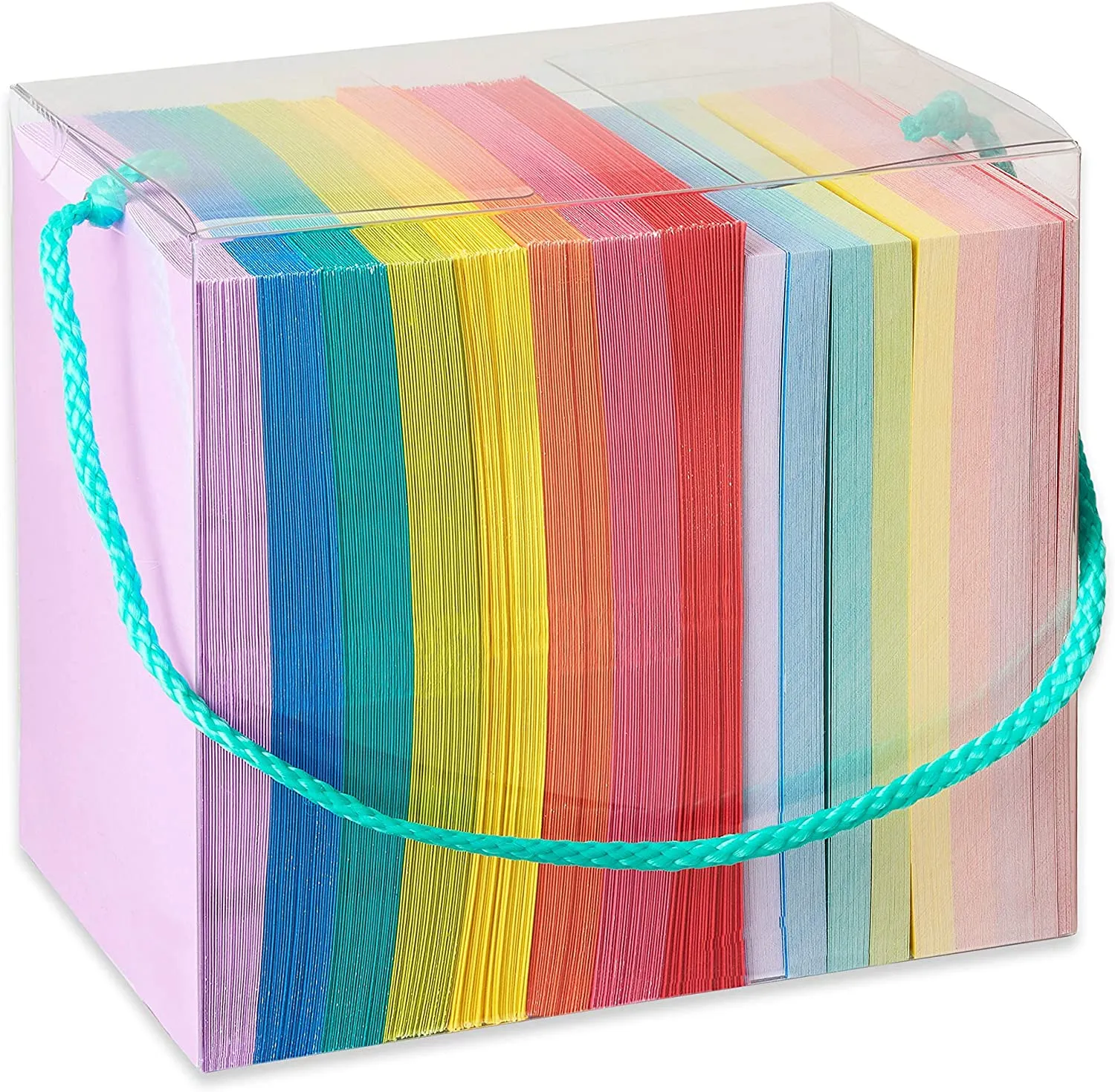 New American Greetings Single Panel Blank Cards with Envelopes, Rainbow Colours (200-Count)