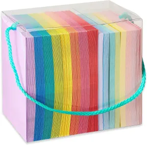 New American Greetings Single Panel Blank Cards with Envelopes, Rainbow Colours (200-Count)