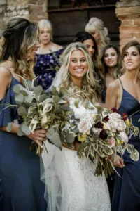 New Arrival Blue Chiffon A-line Long Cheap Bridesmaid Dresses, BDS0027