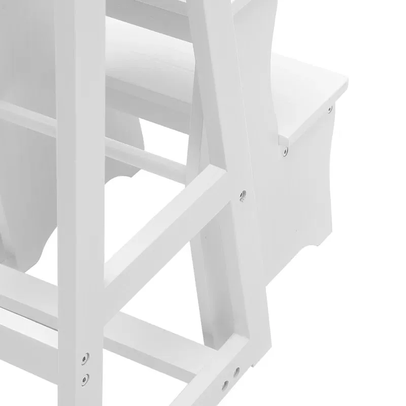 NEW WFX Utility 3 - Step Wood Folding Step Stool, also can be used as a flower stand on the balcony, and can be used as a coffee table, side table or chair! Retails $150