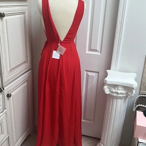 NWT Miss Holly The Label Dalia Red Gown