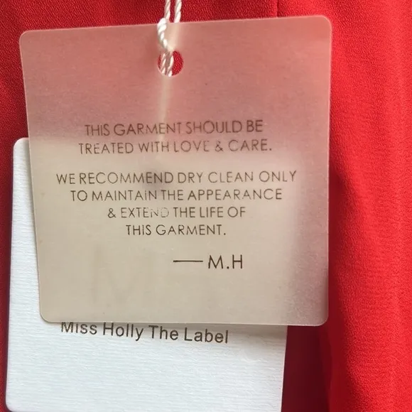 NWT Miss Holly The Label Dalia Red Gown