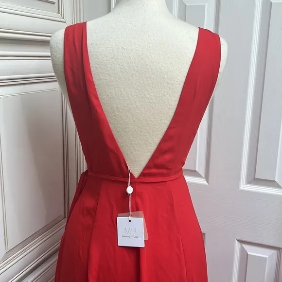 NWT Miss Holly The Label Dalia Red Gown