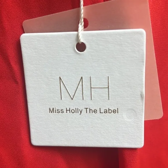 NWT Miss Holly The Label Dalia Red Gown