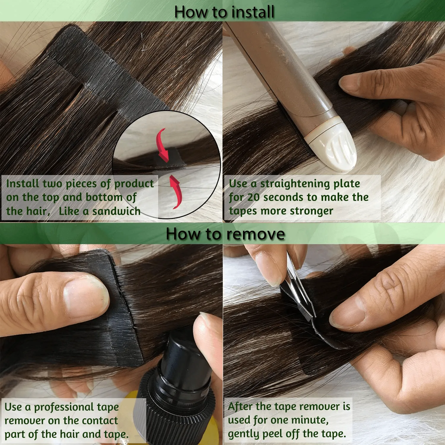 Ombre Ash Blonde to Golden Blonde and Platinum Blonde 20pcs 50g Straight Tape in Hair Extensions