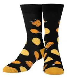 One Sized Chicken & Waffles Men's Crazy Socks