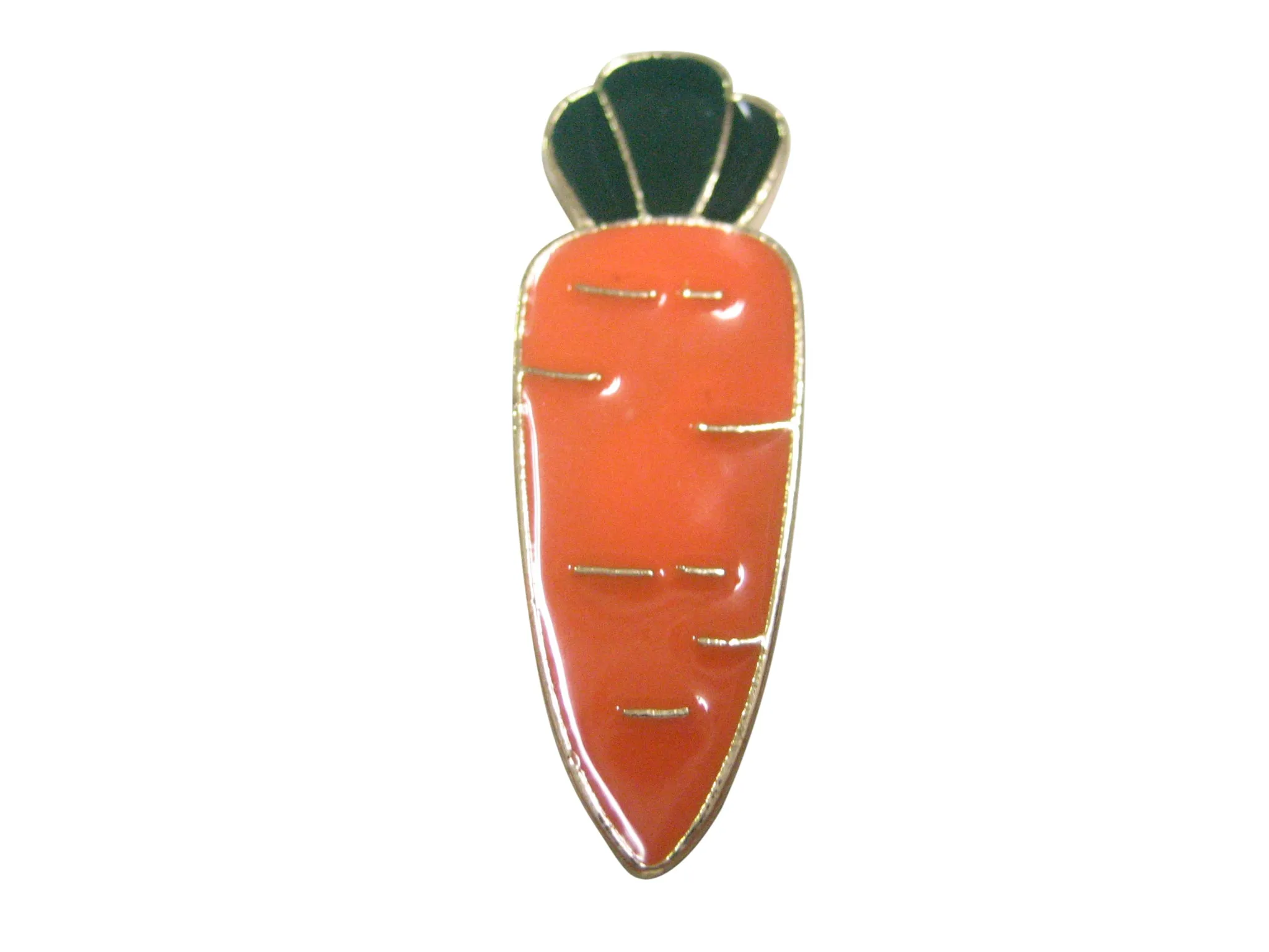 Orange Toned Flat Carrot Vegetable Magnet