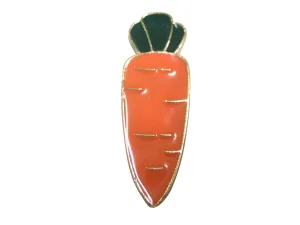 Orange Toned Flat Carrot Vegetable Magnet
