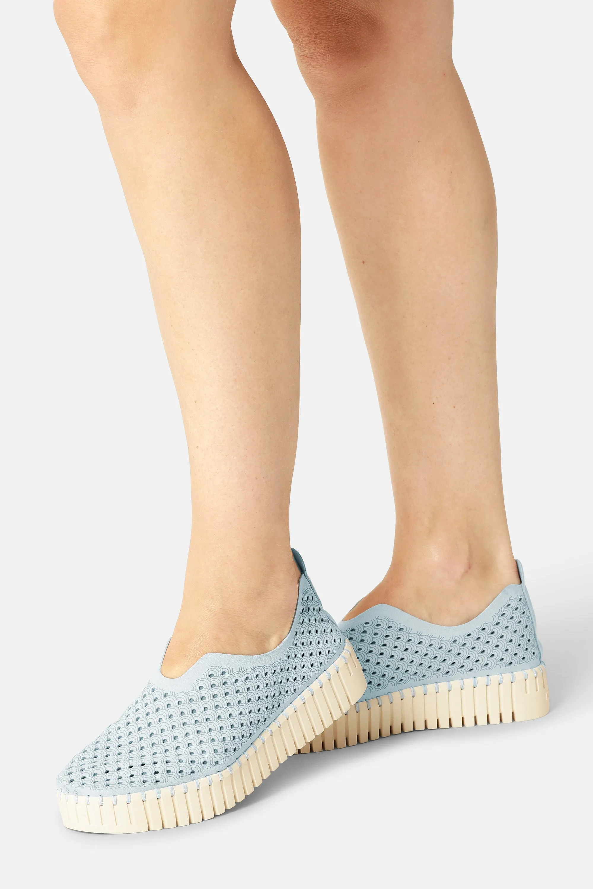 Platform Tulip Skor - Ash Blue