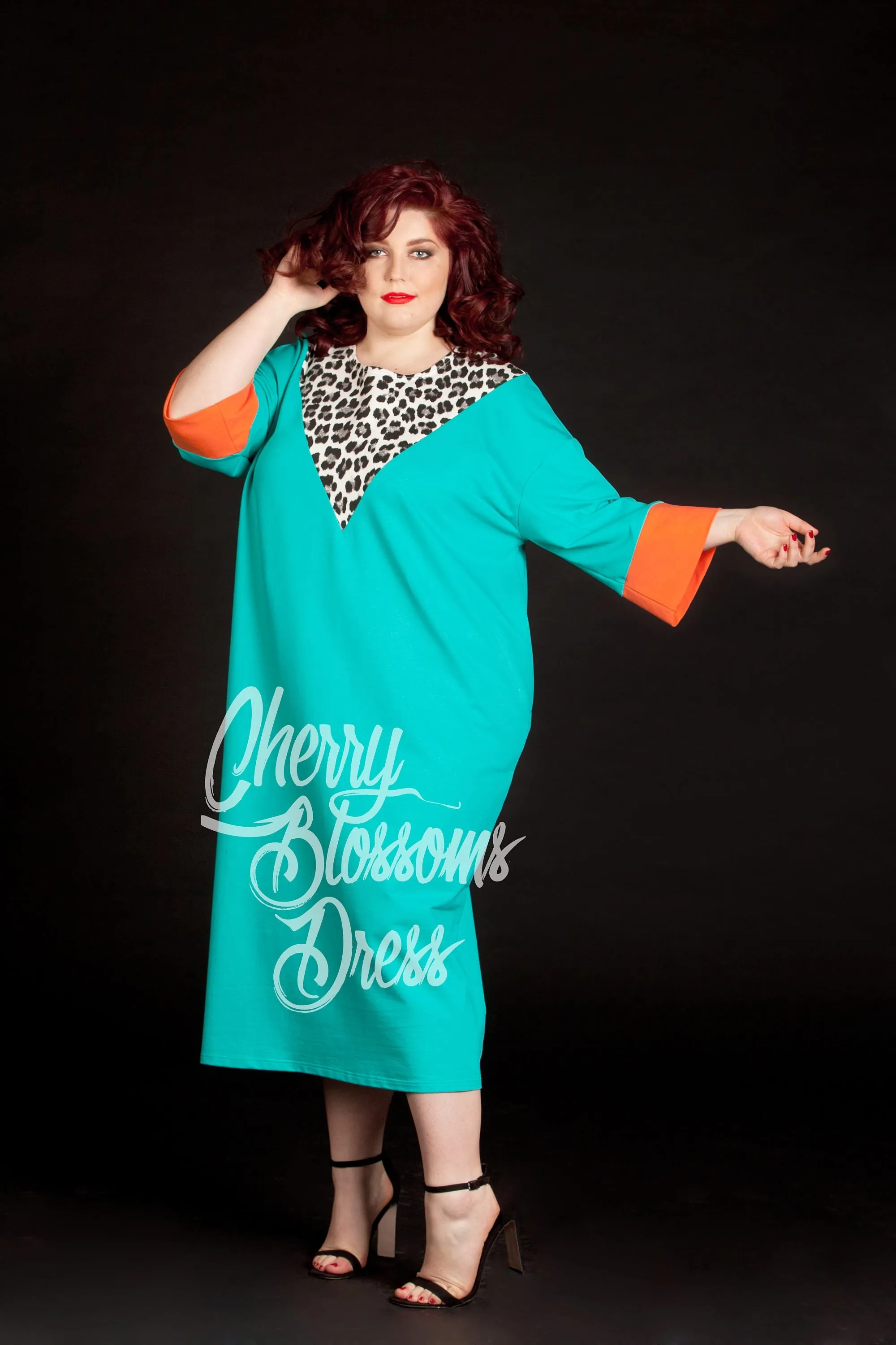 Plus Size Dress, Kaftan Dress, Animal Print Dress, Plus Size Maxi Dress, Loose Dress, Plus Size Clothing, Elegant Dress, Formal Dress, Party