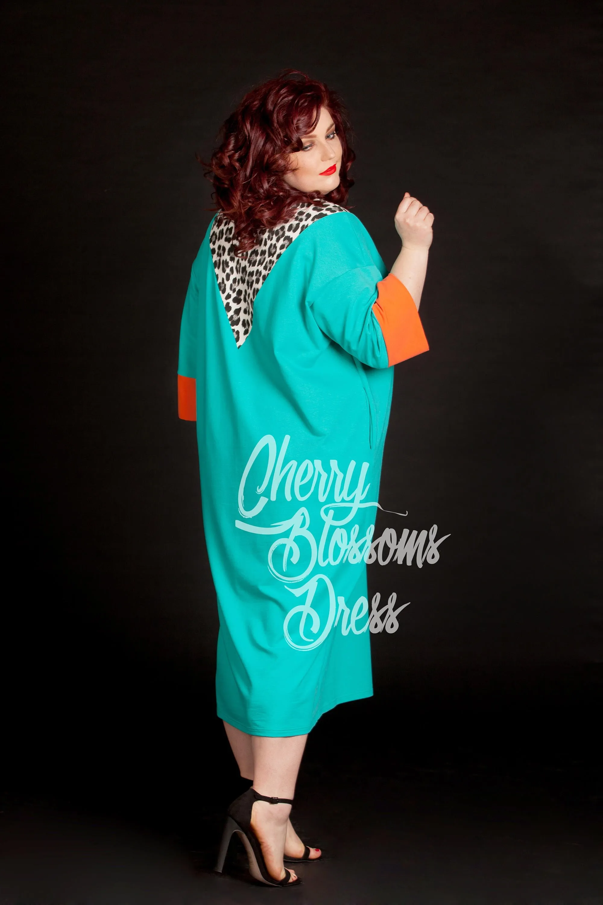 Plus Size Dress, Kaftan Dress, Animal Print Dress, Plus Size Maxi Dress, Loose Dress, Plus Size Clothing, Elegant Dress, Formal Dress, Party