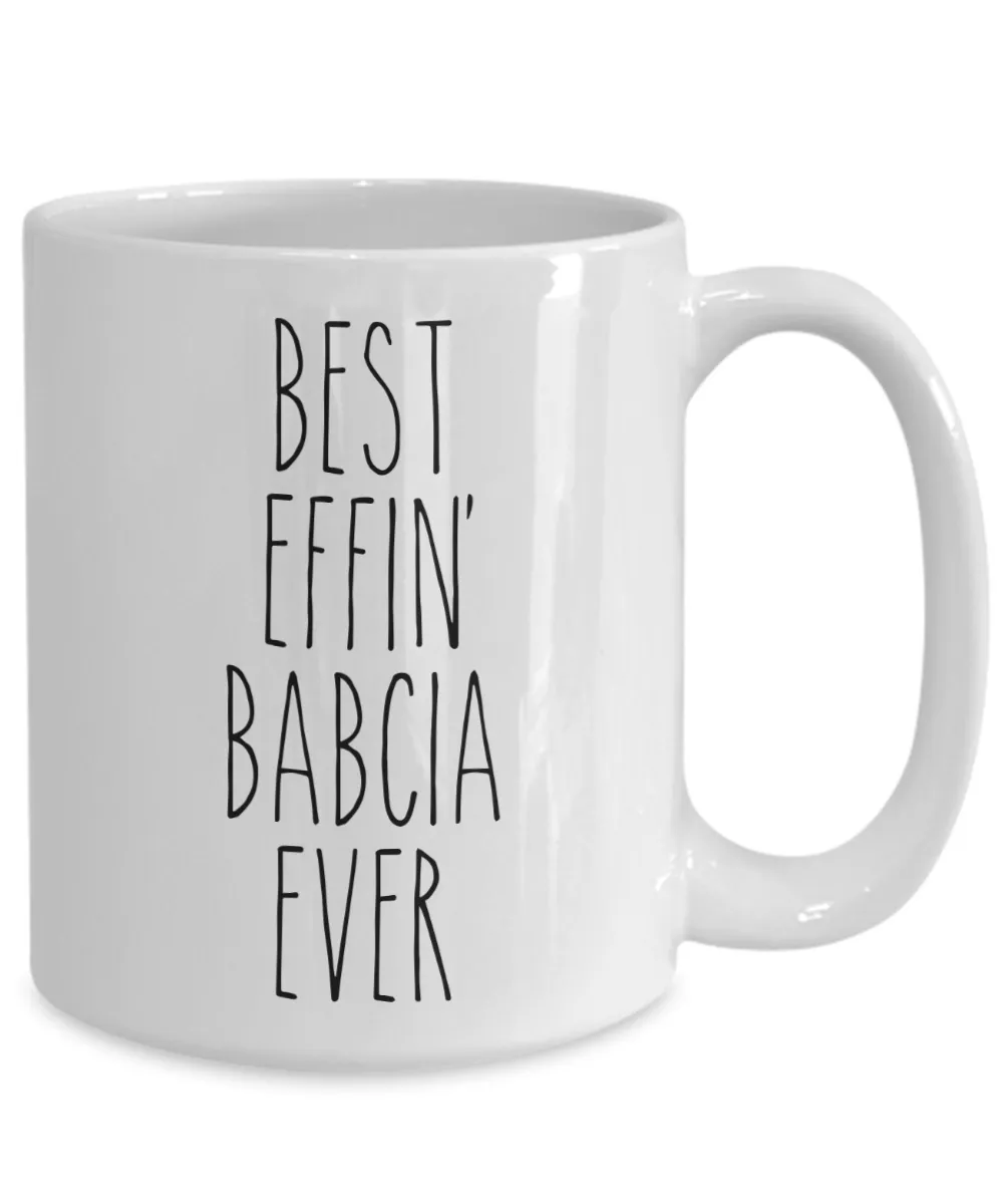 Polish Babcia Gifts, Babcia Mug, Babcia Gift, Gift From Grandkids, Best Effin Babcia Ever Coffee Cup