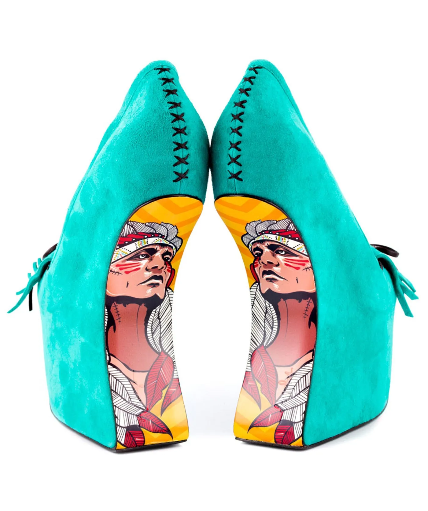 Rory Moccasin Suede Wedges