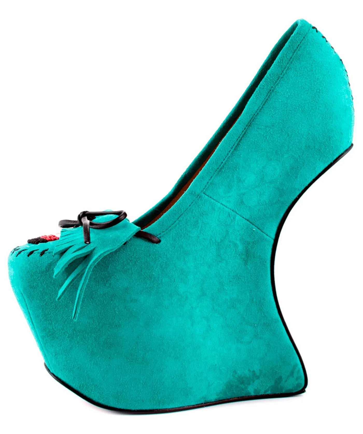 Rory Moccasin Suede Wedges