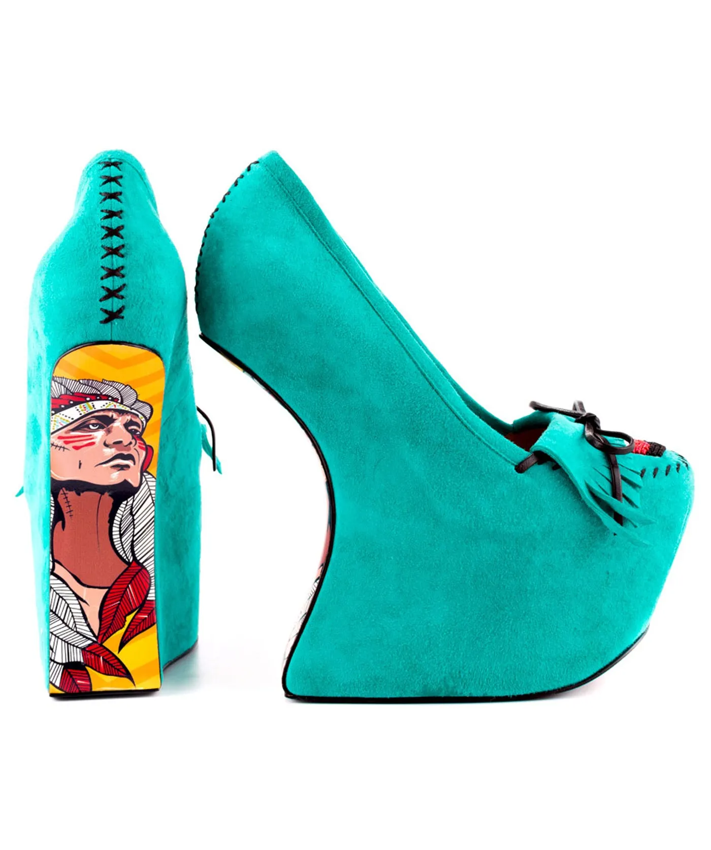 Rory Moccasin Suede Wedges