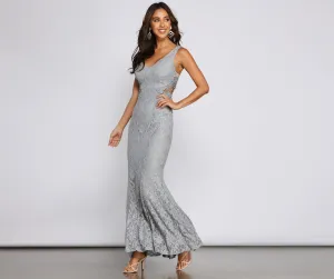 Rosalia Formal Stylish Lace Mermaid Dress