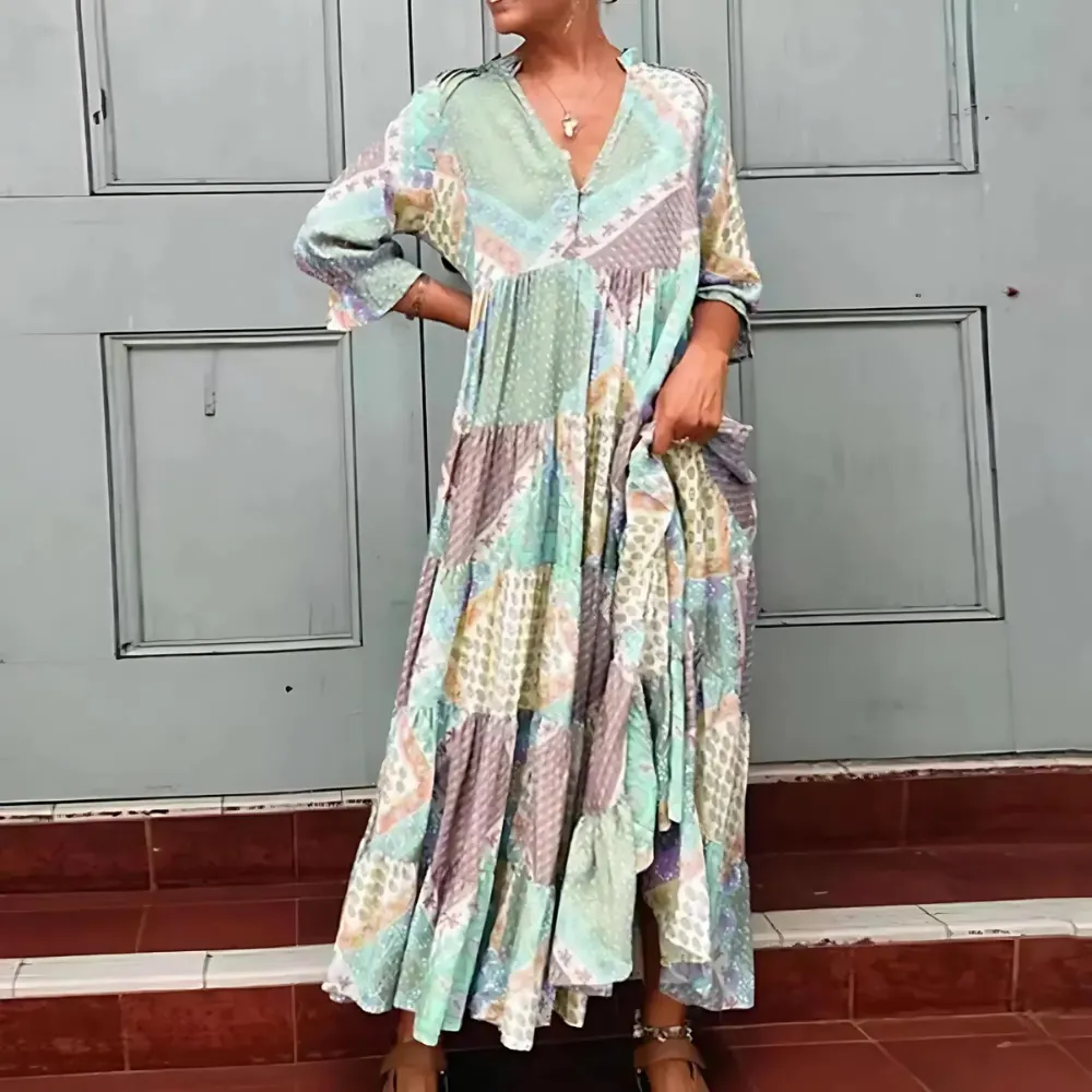 Rose | Elegant Printed Dress