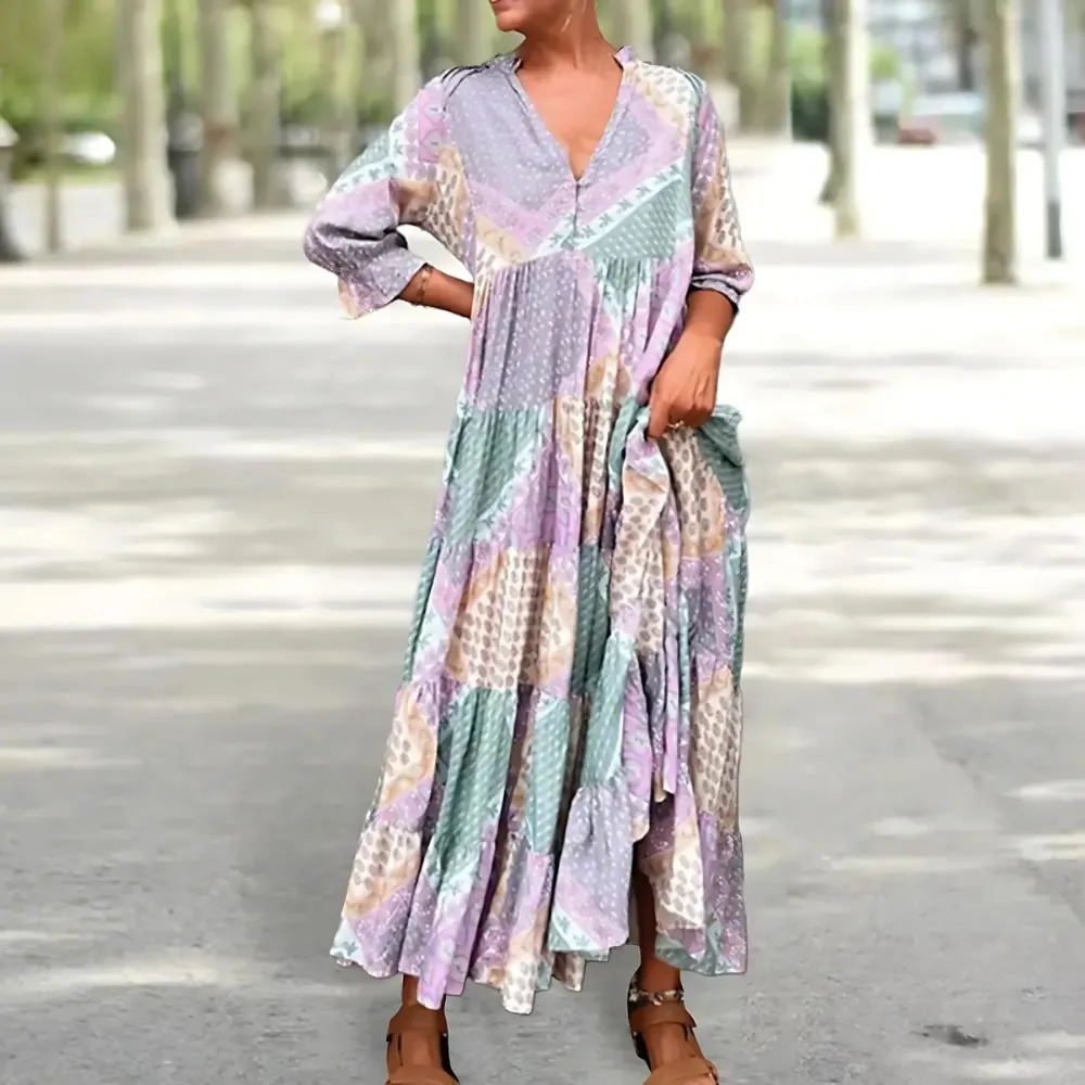 Rose | Elegant Printed Dress