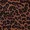 Rust Animal Print Pleated Sleeve Top