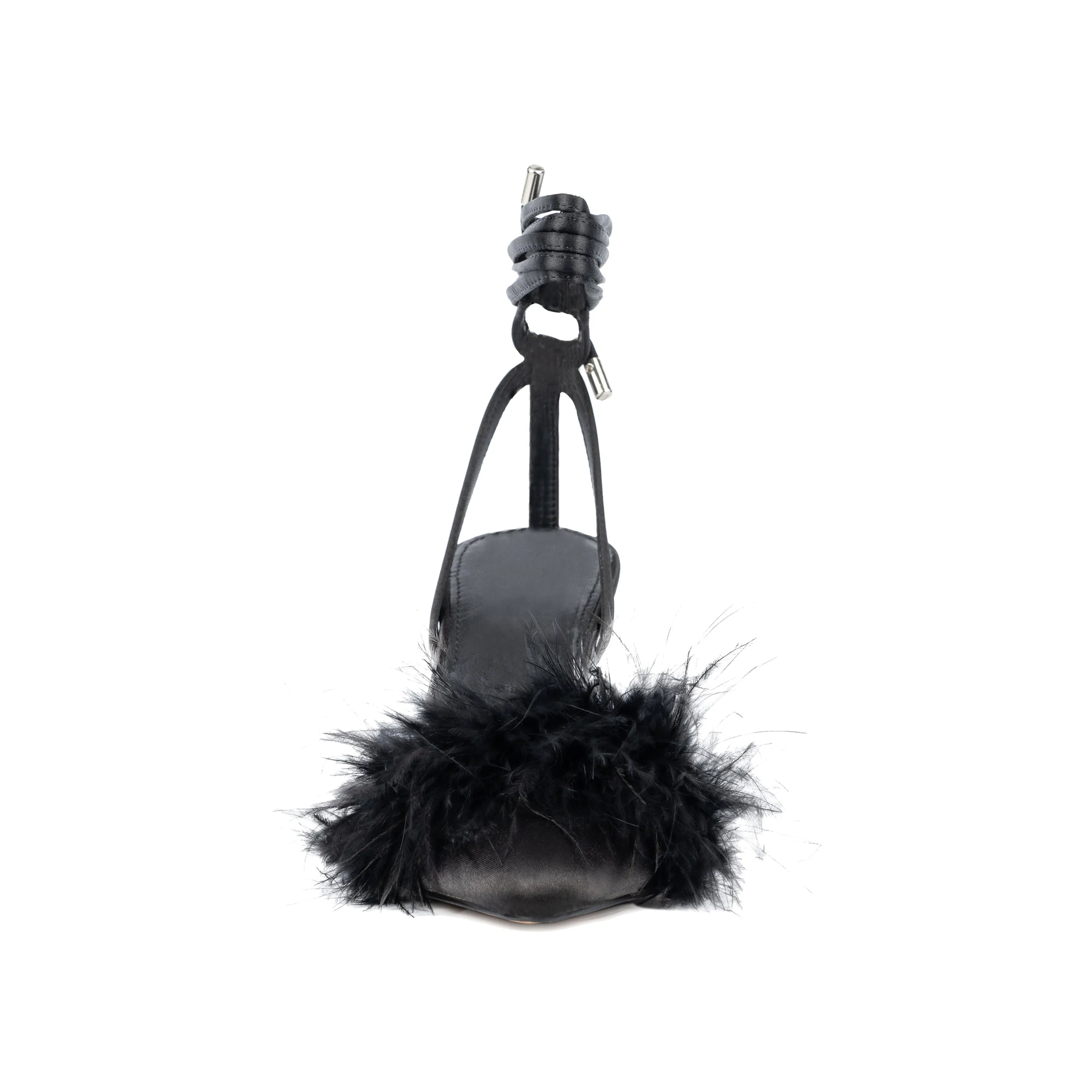 Saylor Faux Feather Heels