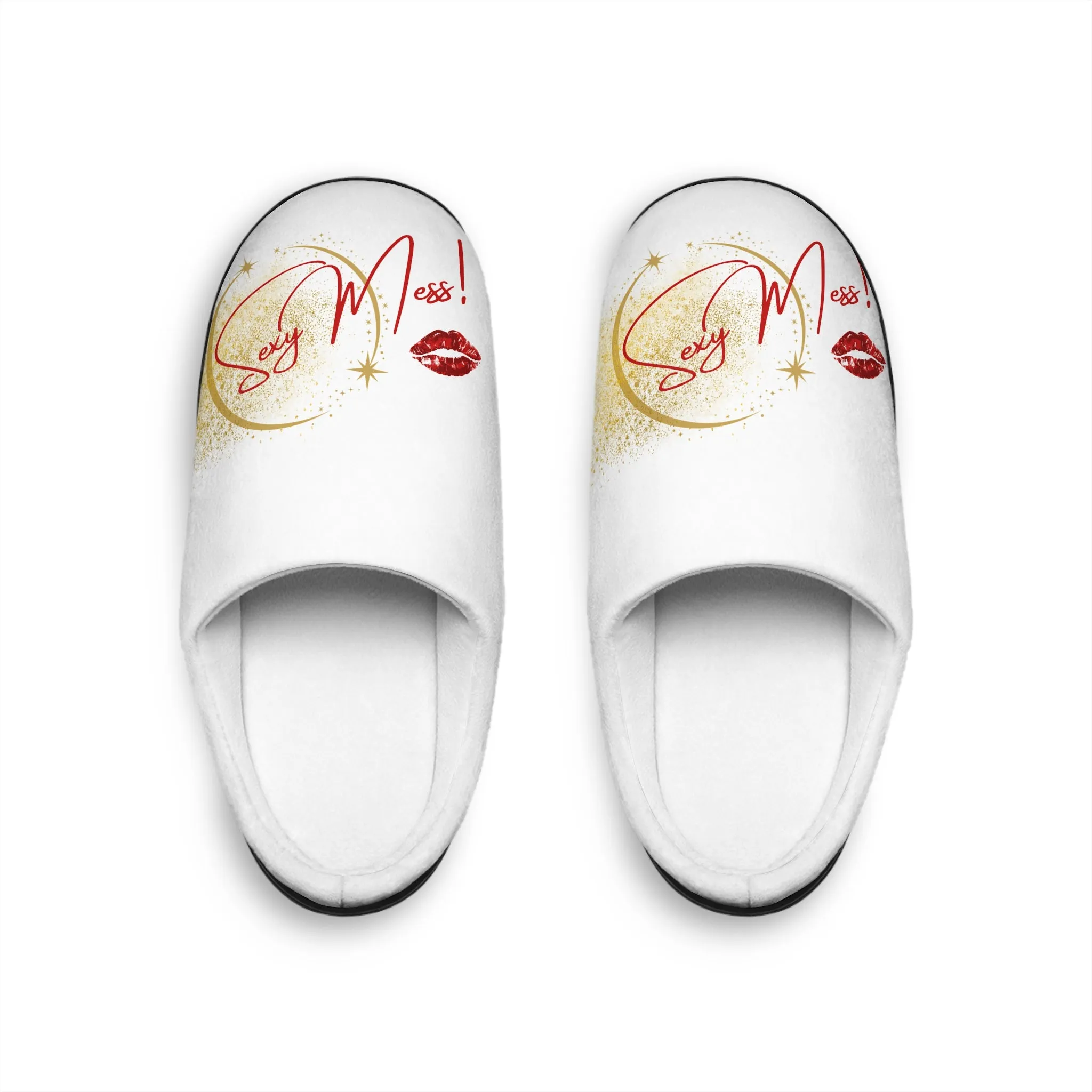 Sexy Mess! Lounge Slippers – Flirty, Fuzzy, and Unapologetically You