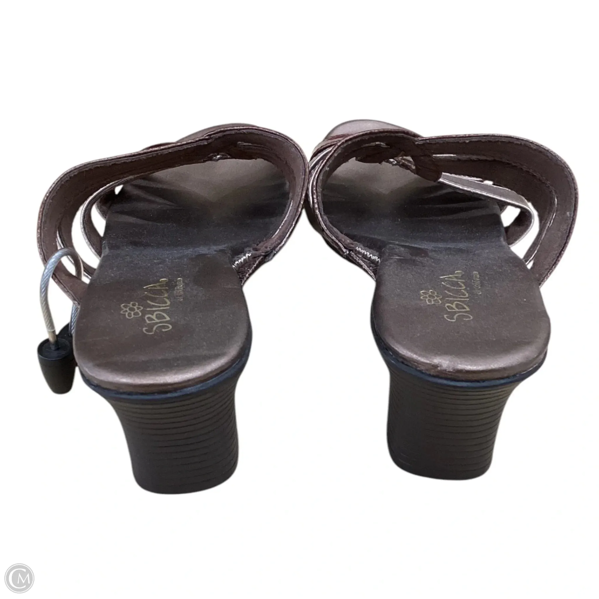 Shoes Heels Kitten By Sbicca In Brown, Size: 7