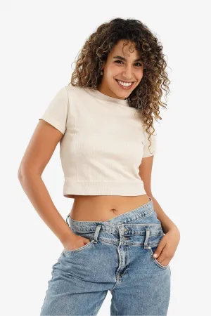 Short Sleeves Cropped Top