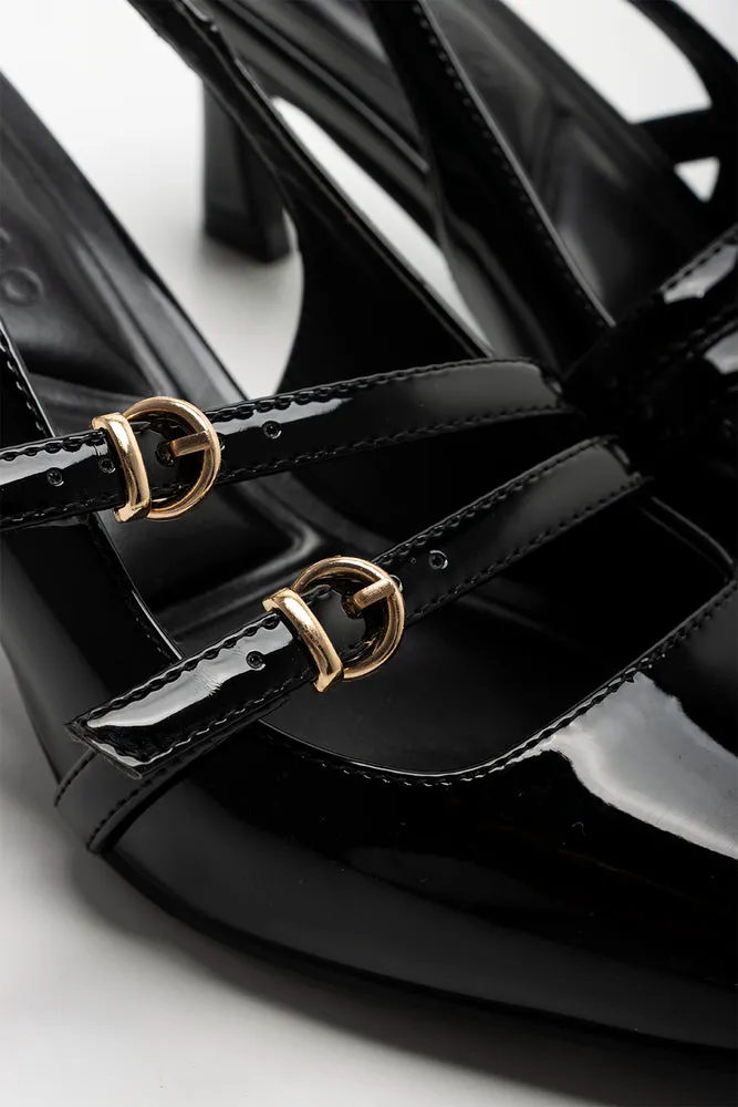 Slingback Heels Black
