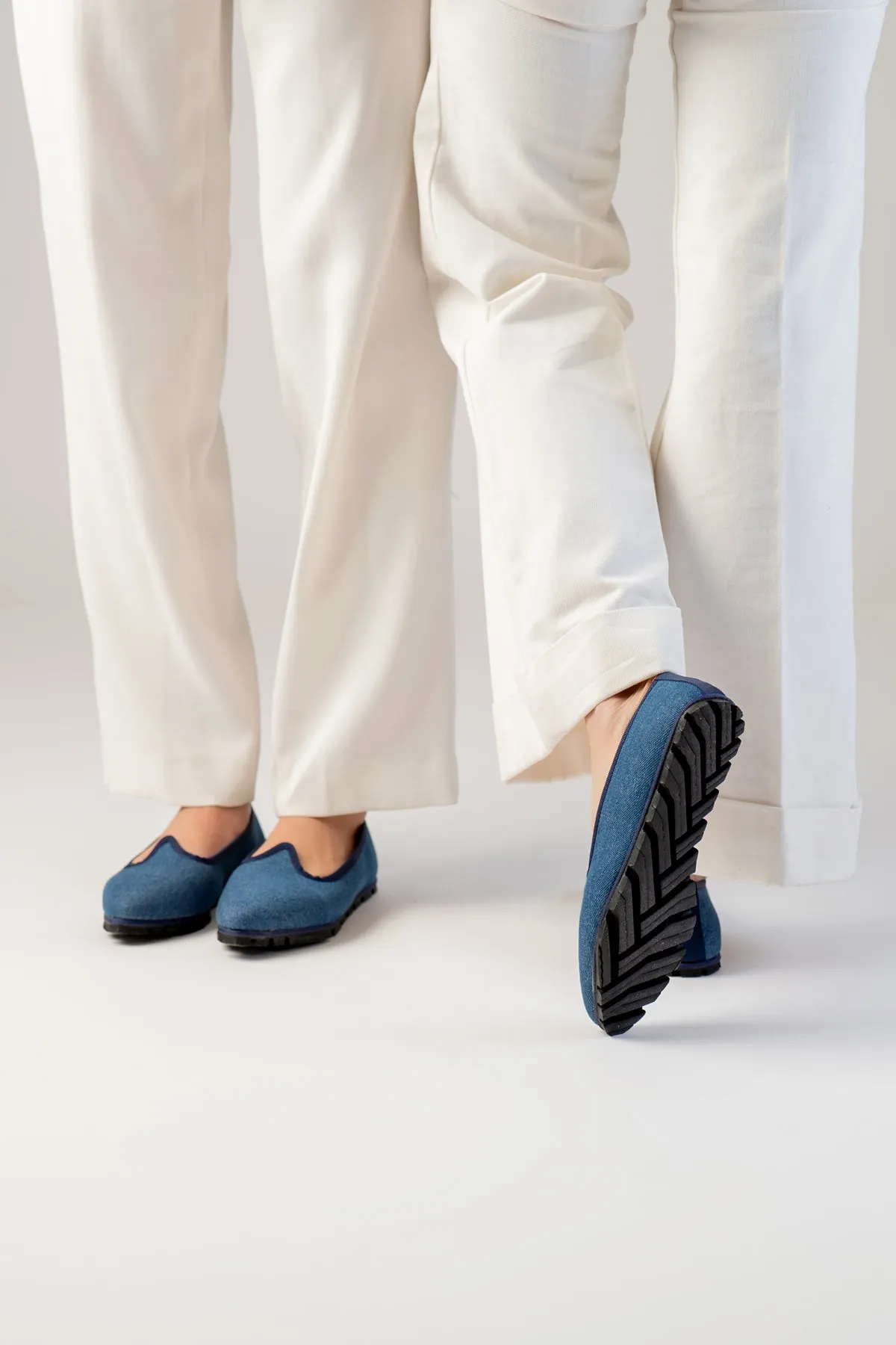 Slippers Denim Azul Plus