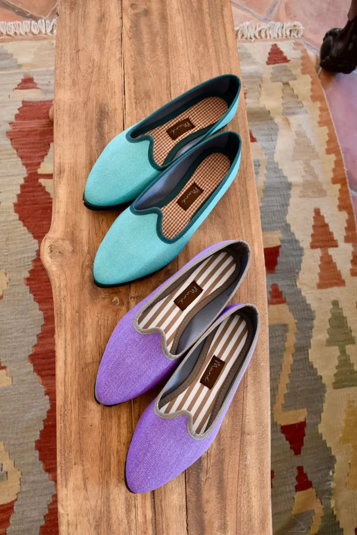 Slippers Espiga Turquesa