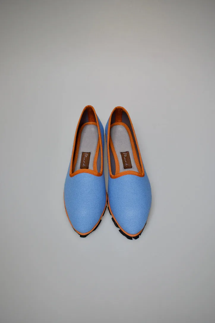 Slippers Lona Azul Plus