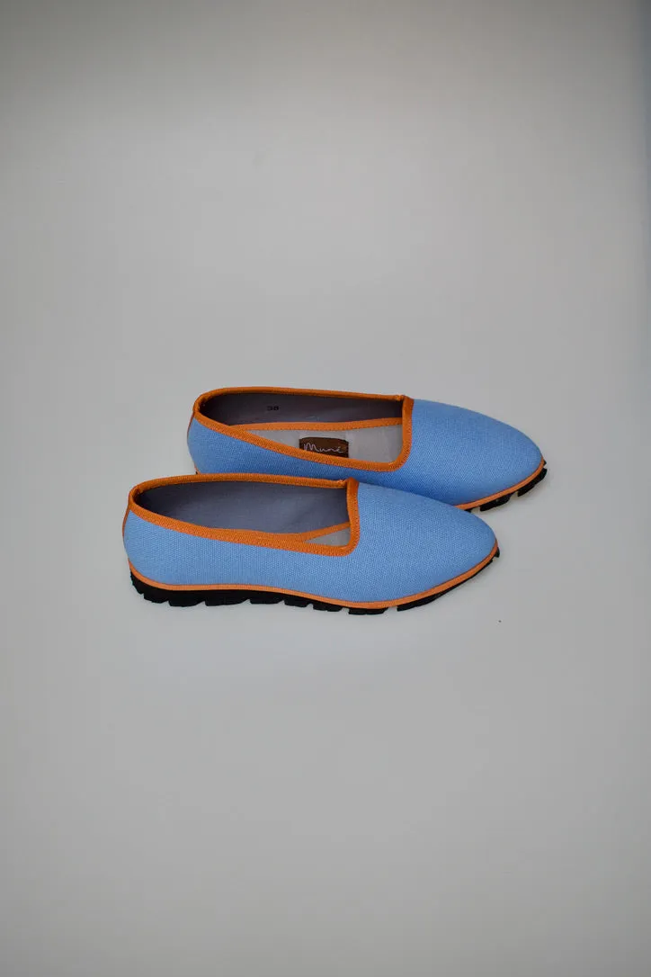 Slippers Lona Azul Plus