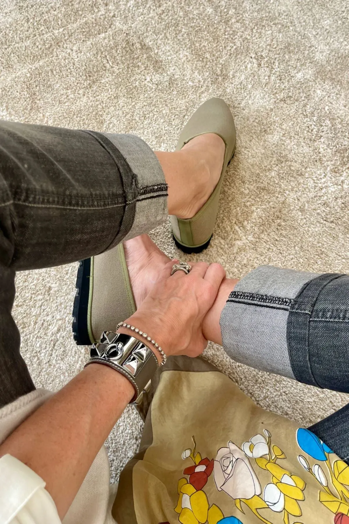 Slippers Lona Kaki Plus