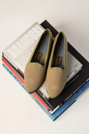 Slippers Lona Kaki Plus