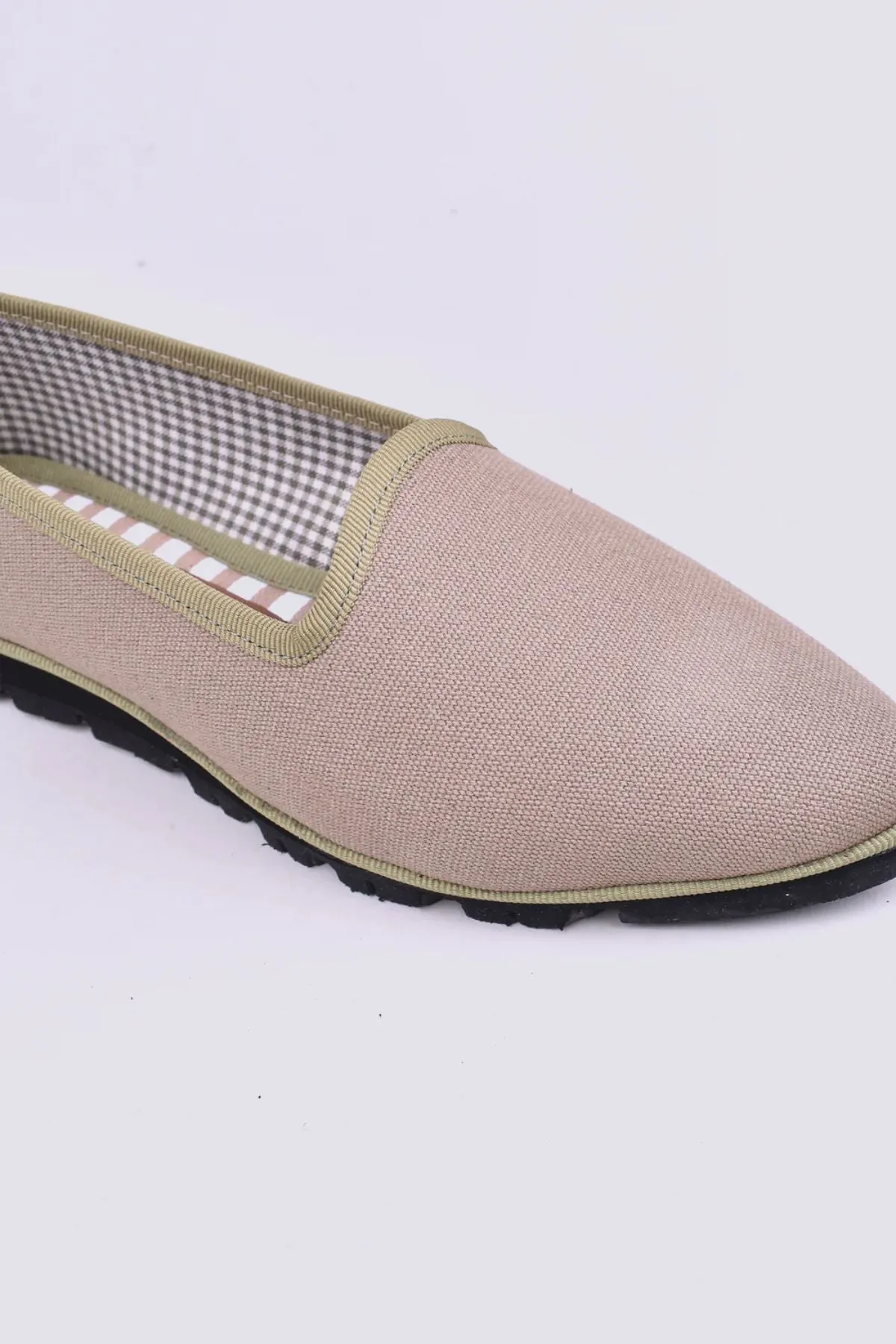 Slippers Lona Kaki Plus