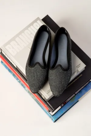 Slippers Pitti Denim Negro