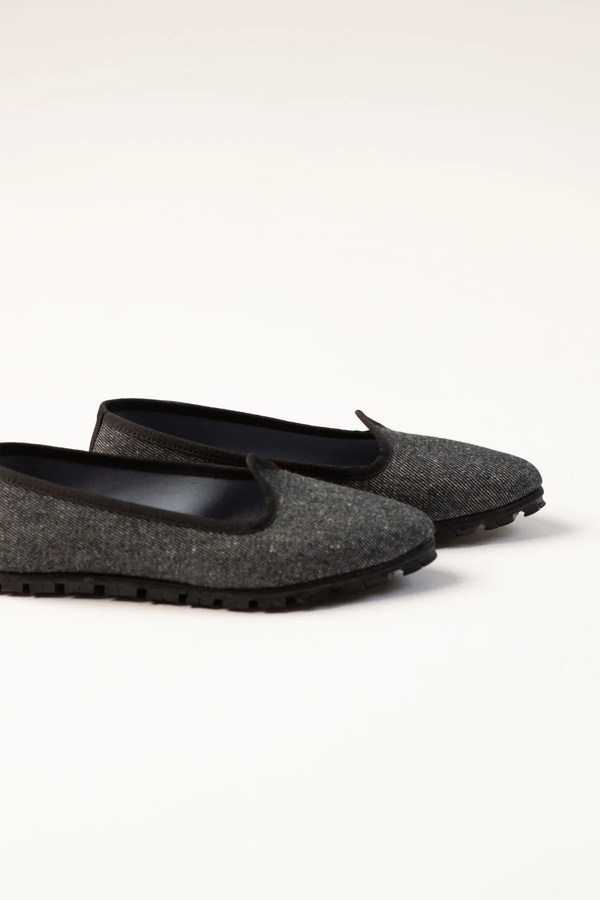 Slippers Pitti Denim Negro