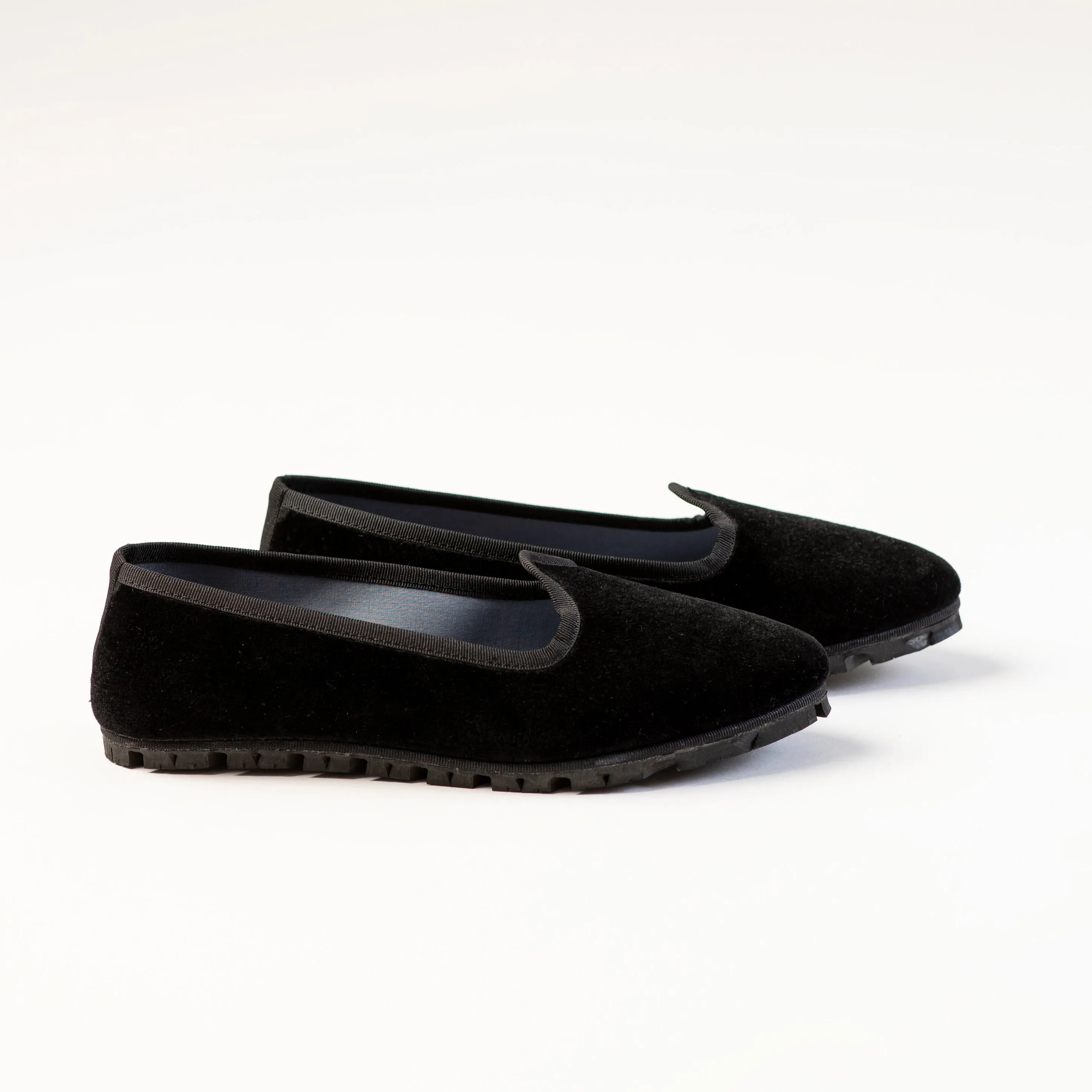 Slippers Pitti Terciopelo Negro