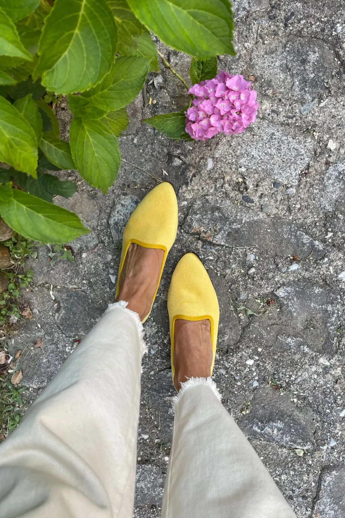 Slippers Terciopelo Amarillo Plus