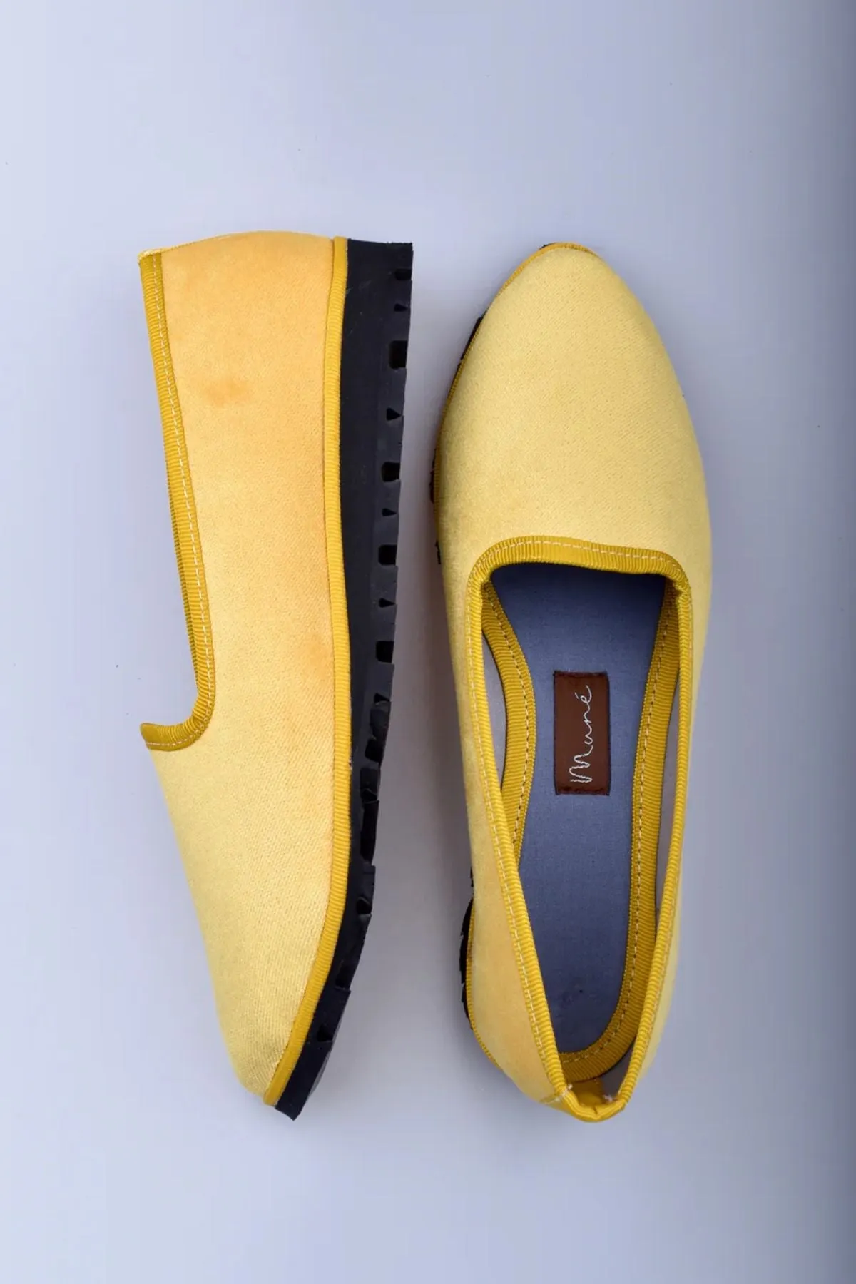 Slippers Terciopelo Amarillo Plus