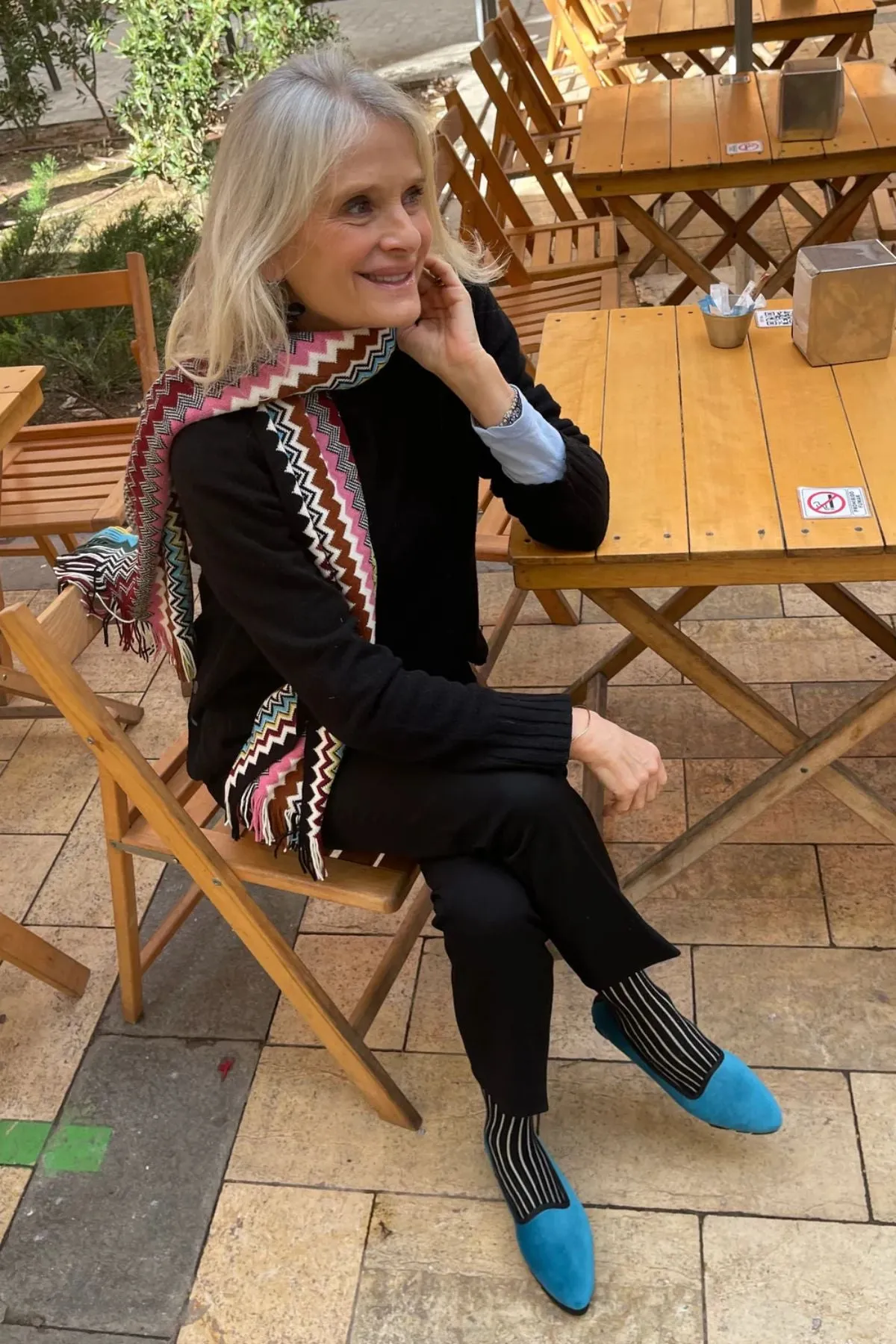 Slippers Terciopelo Azul Francia