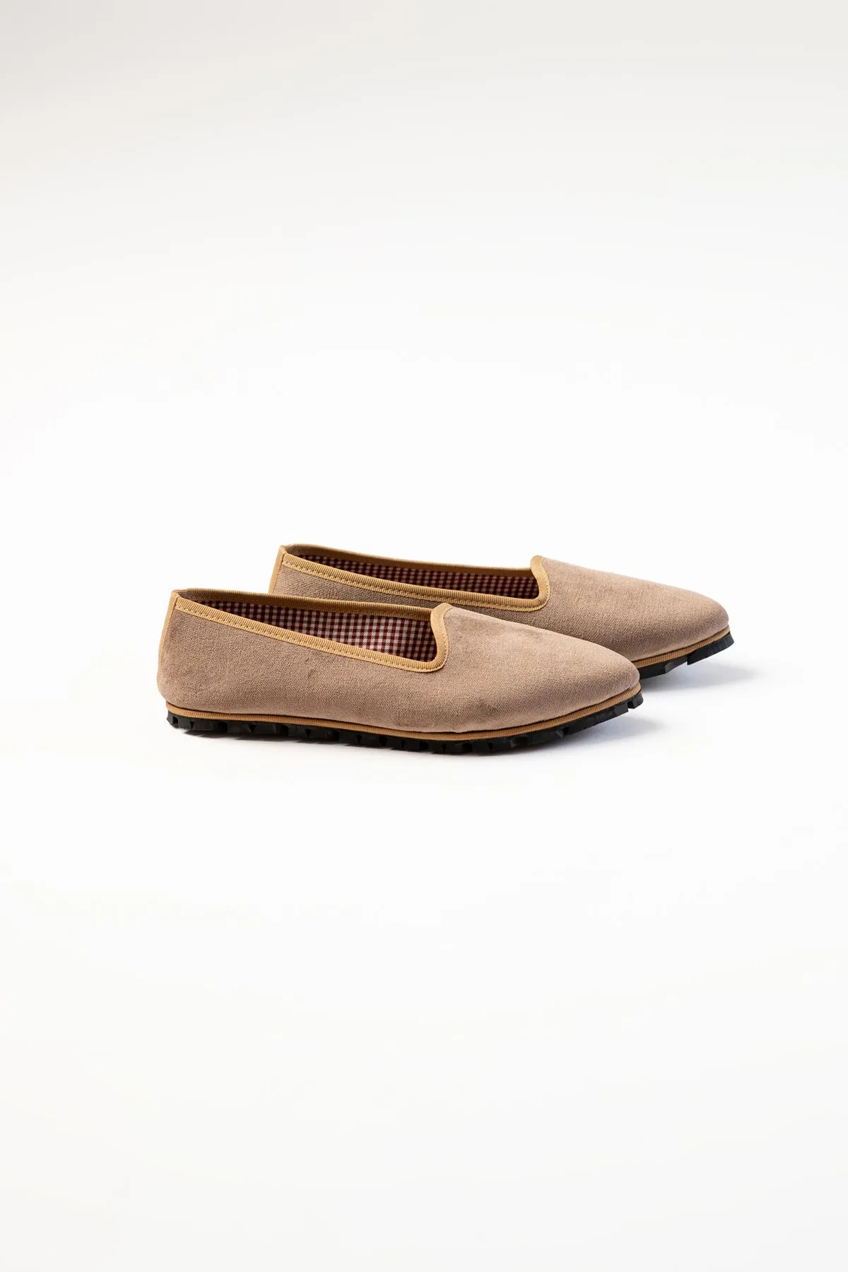 Slippers Terciopelo Beige Plus