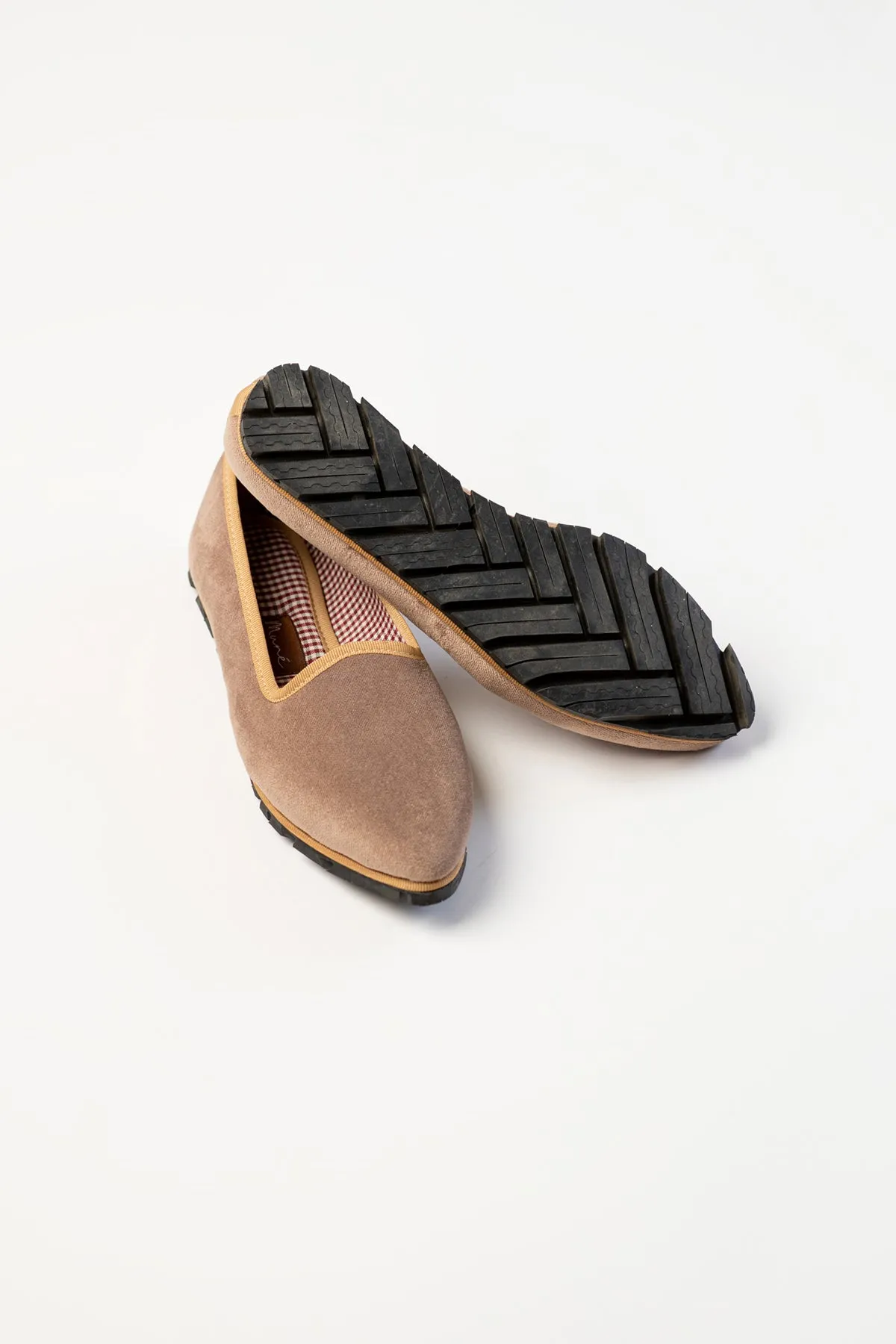 Slippers Terciopelo Beige Plus