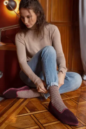 Slippers Terciopelo Berenjena