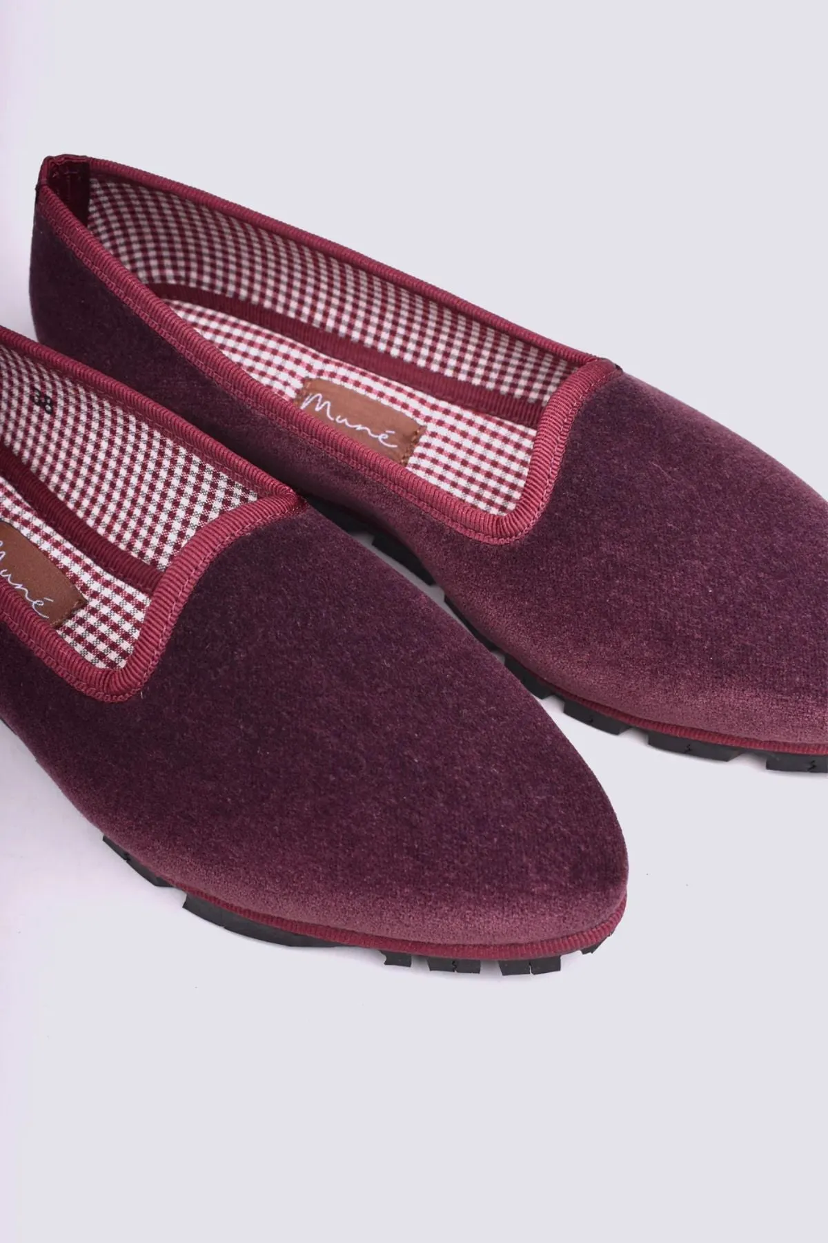 Slippers Terciopelo Berenjena