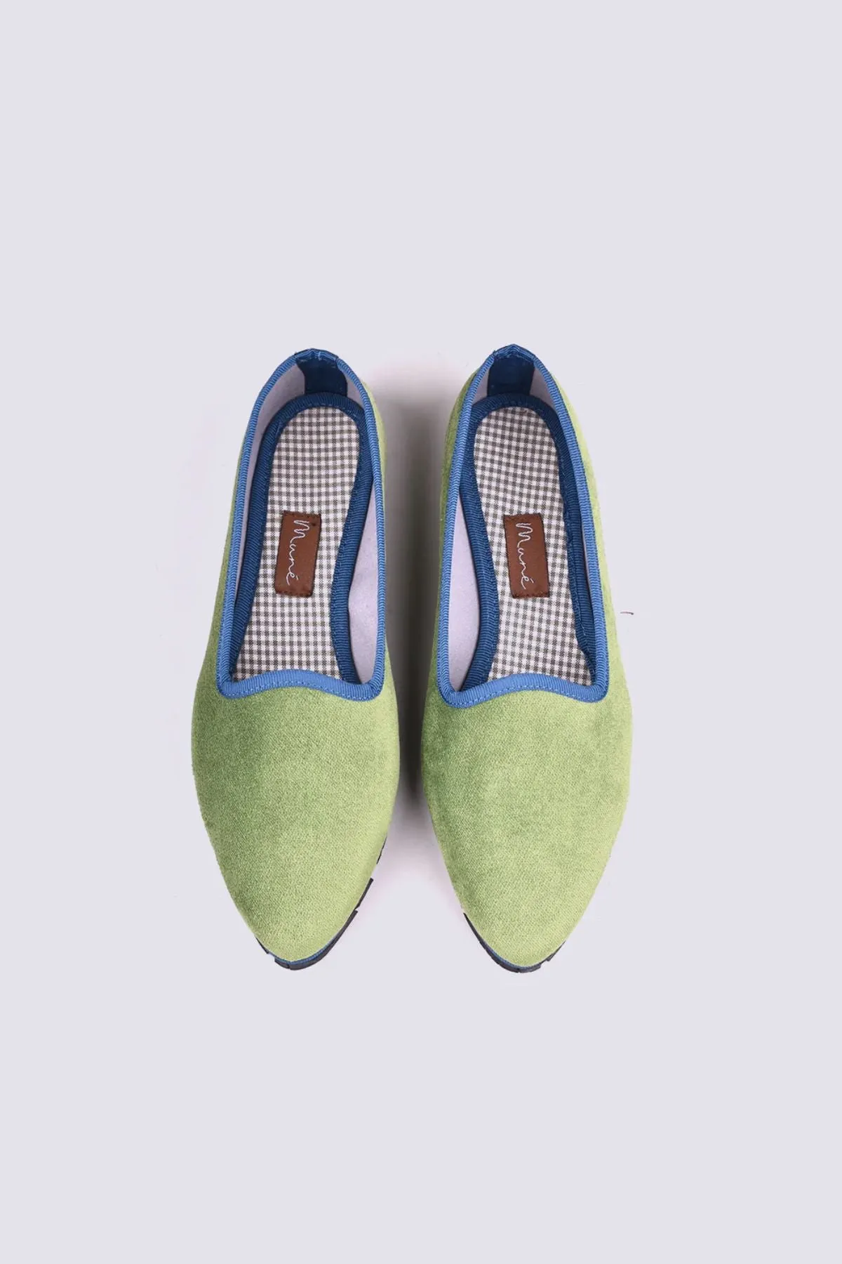 Slippers Terciopelo Verde