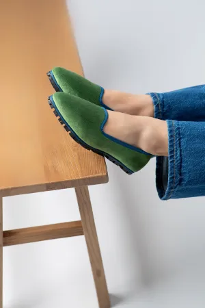 Slippers Terciopelo Verde