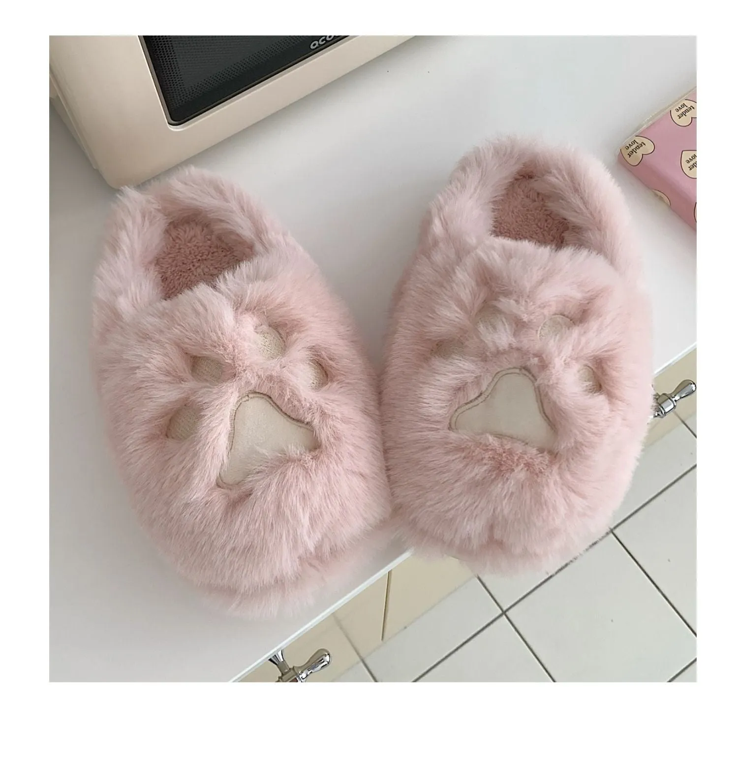 Soft Cat Paw Warm Cotton Slippers