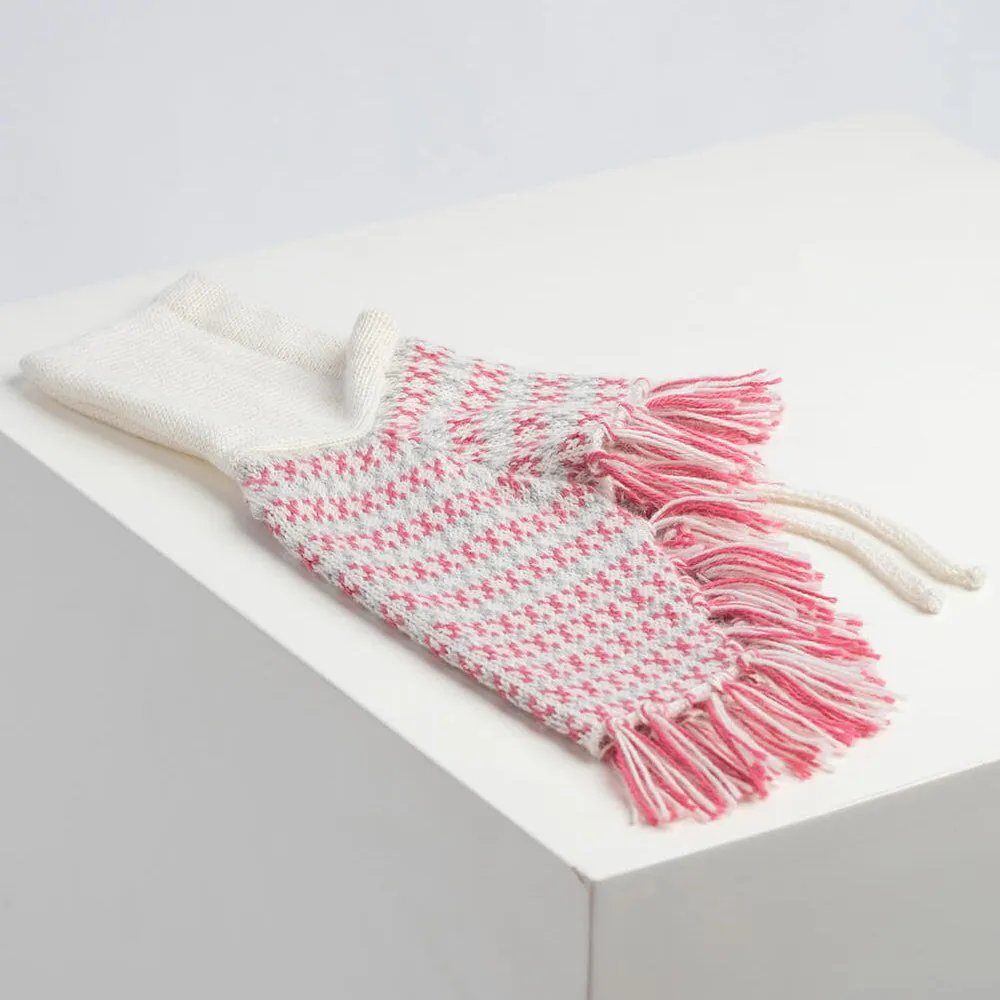 Sophia Alpaca Dog Poncho in Pink
